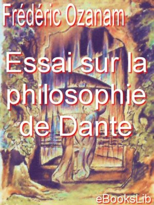 cover image of Essai sur la philosophie de Dante